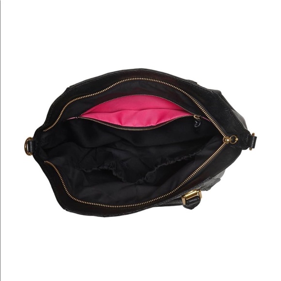 ELLIOT LUCCA Faro Satchel Black W Crossbody Strap - Picture 6 of 12